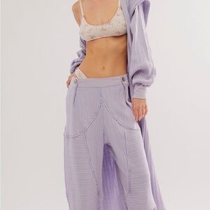 Free People Feels Good Joggers M (lavender)